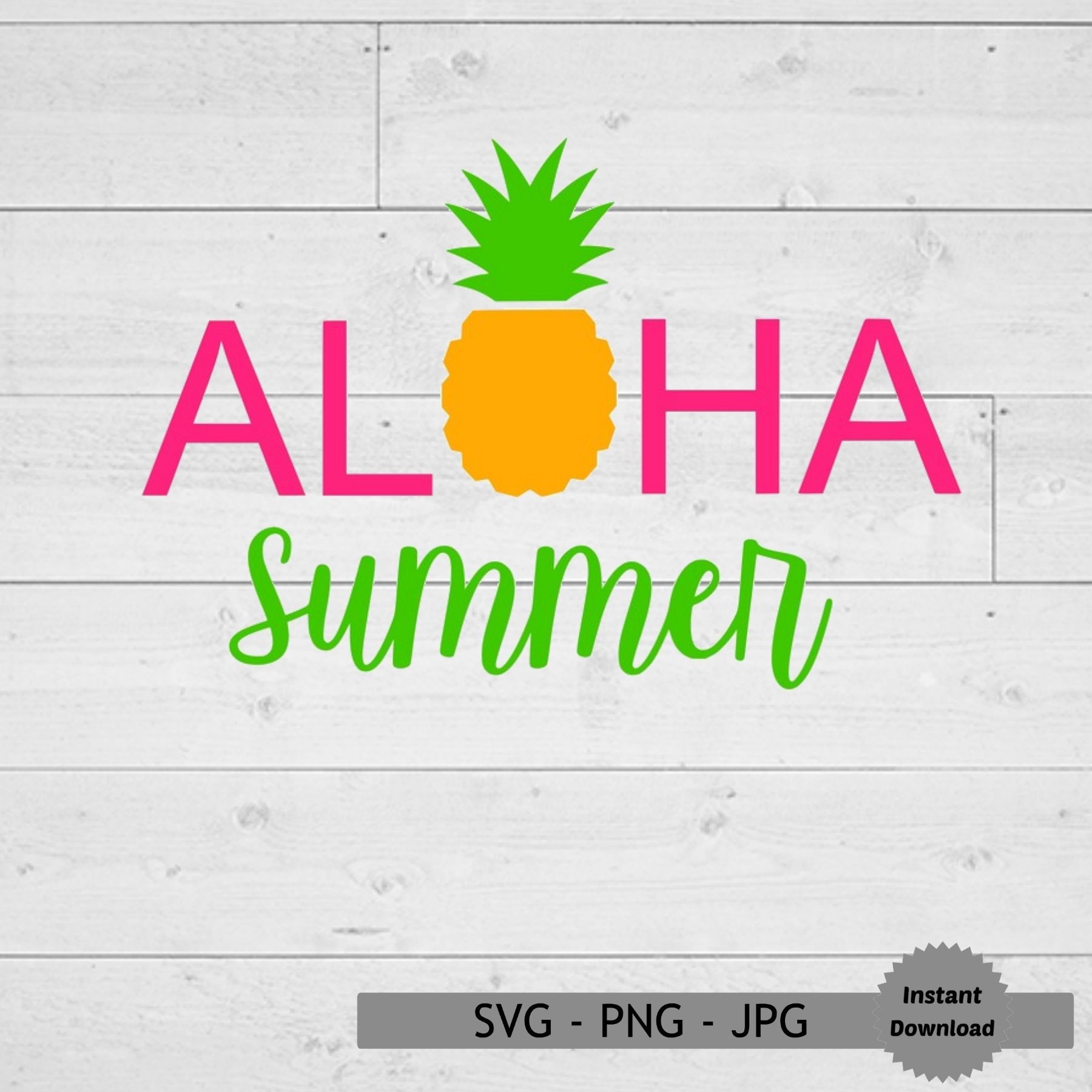Download Aloha Summer Svg Pineapple Png