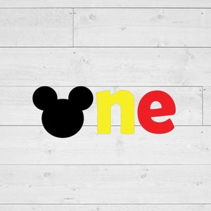 First Birthday svg, One svg, Mouse Ears svg, Mouse Head svg, png