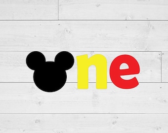 First Birthday svg, One svg, Mouse Ears svg, Mouse Head svg, png