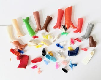 Vintage Barbie Shoes - 1980s Barbie Shoes Heels Boots