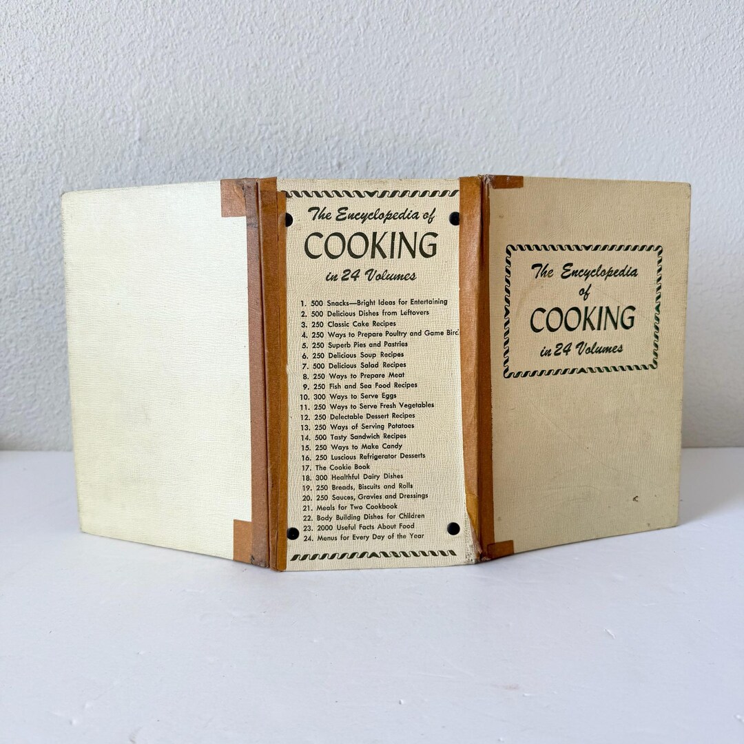 Vintage Encyclopedia of Cooking in 24 Volumes Recipe Book Set Complete ...