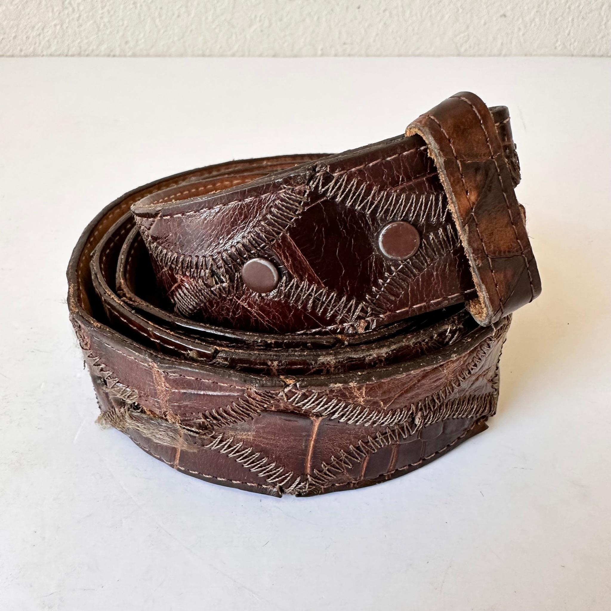Vintage‎ Justin Lizard Leather Belt Brown Reptile Western Unisex Mens Womens 28 Justin Lizard Belt - Etsy main image 4