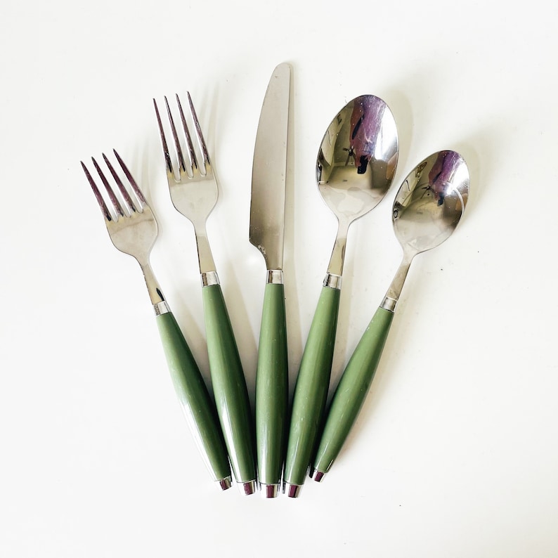 Rainbow Fiesta Stainless Steel Flatware Set by HOMER LAUGHLIN Etsy