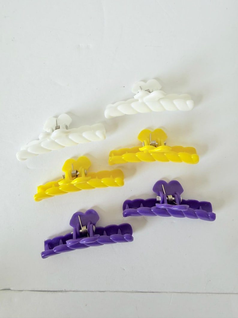 Hir Rope 1980s Vintage Goody Hair Clips - Set of 6 - Goody Butterfly Barettes ...