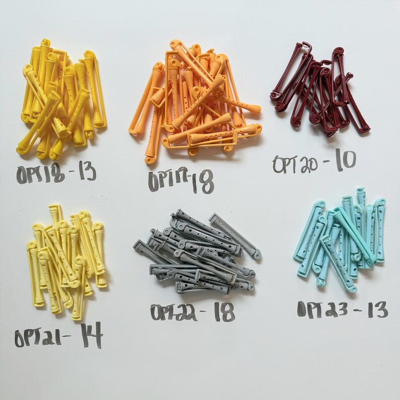 Old Perm Rods Your Choice - Vintage Swing Arm Perm Rods, Hair Curlers, Plastic Perm ...
