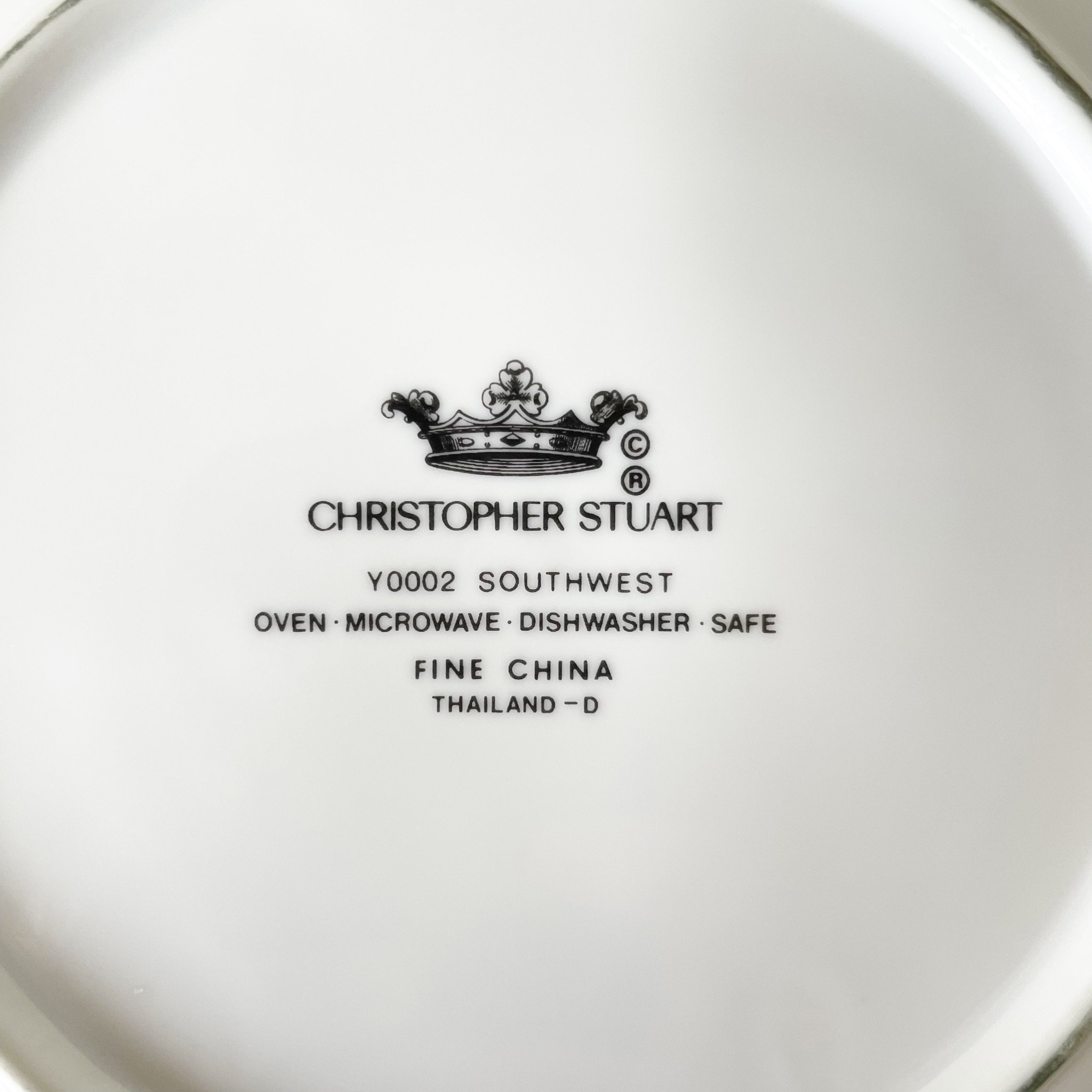 Vintage Christopher Stuart Southwest Fine China Y0002 Aztec Pastel