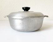 Vintage Wagner Ware Magnalite 2 QT Dutch Oven, Sidney 4054 Aluminum Roaster, Old Cast Aluminum Vintage Patina Dutch Oven, Vintage Cookware