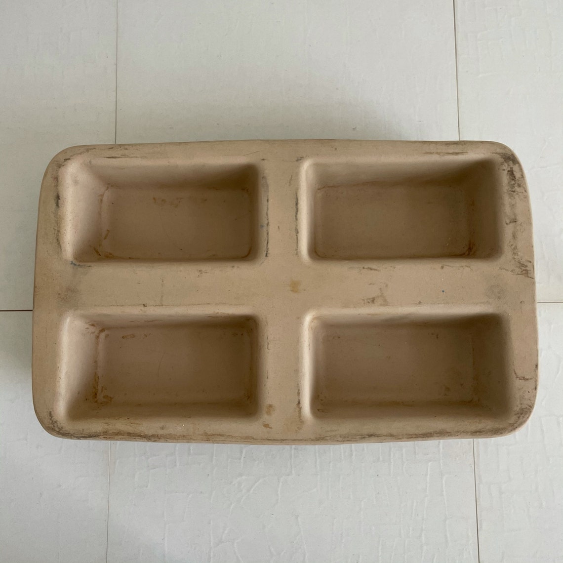 Pampered Chef Stoneware Mini Loaf Pan 1418 Vintage Pampered Etsy