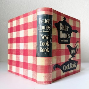 1950&#39;s Vintage Better Homes And Gardens Cookbook Spiral - Vintage Cookbook - Mid Century Modern Cooking, Vintage Easy Recipes