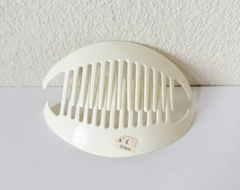 Vintage Interlocking Banana Comb Hair Clip - French Side Comb Holder