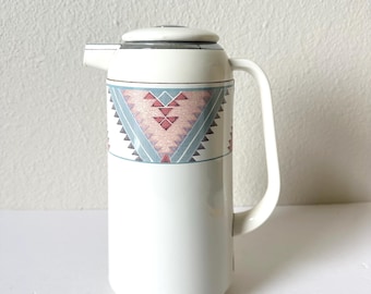 Mikasa Intaglio Sante Fe Thermos Carafe - Vintage Mikasa Southwestern Stoneware Dinnerware