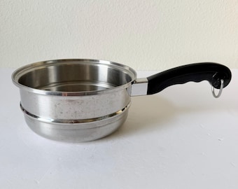 Vintage Saladmaster 2 qt Steamer Pan - Vintage Saladmaster Cookware - Stainless Steel