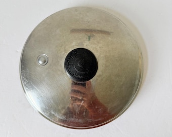 Vintage Saladmaster 8.5 inch Vapo Replacement lid - Fits 2 quart saucepan