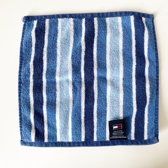 udvande Manhattan betale 2 Vintage Blue Washcloths Retro 90s Tommy Hilfiger Bathroom - Etsy Israel