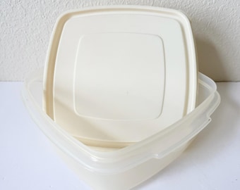 Vintage Rubbermaid #3 Square Container - 10 Cup Rubbermaid Servin Saver - Large Food Storage