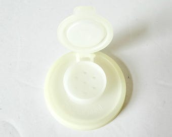 Vintage Tupperware Spice Shaker Lid #1243 Replacement - Flip Top Sheer Seal Salt And Pepper Lid