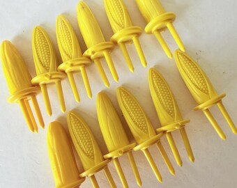 Vintage Corn on the Cob Holders - Set of 12