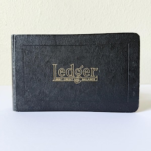 Vintage National 4 Ring Binder Ledger 1 3/4 in, National 11 X 10 63-453 Accounting Bookkeeping Ledger with Sheets