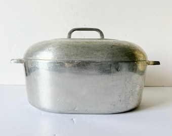 Vintage Wagner Ware Magnalite 4265 Roaster Dutch Oven 8 Qt Aluminum Cookware