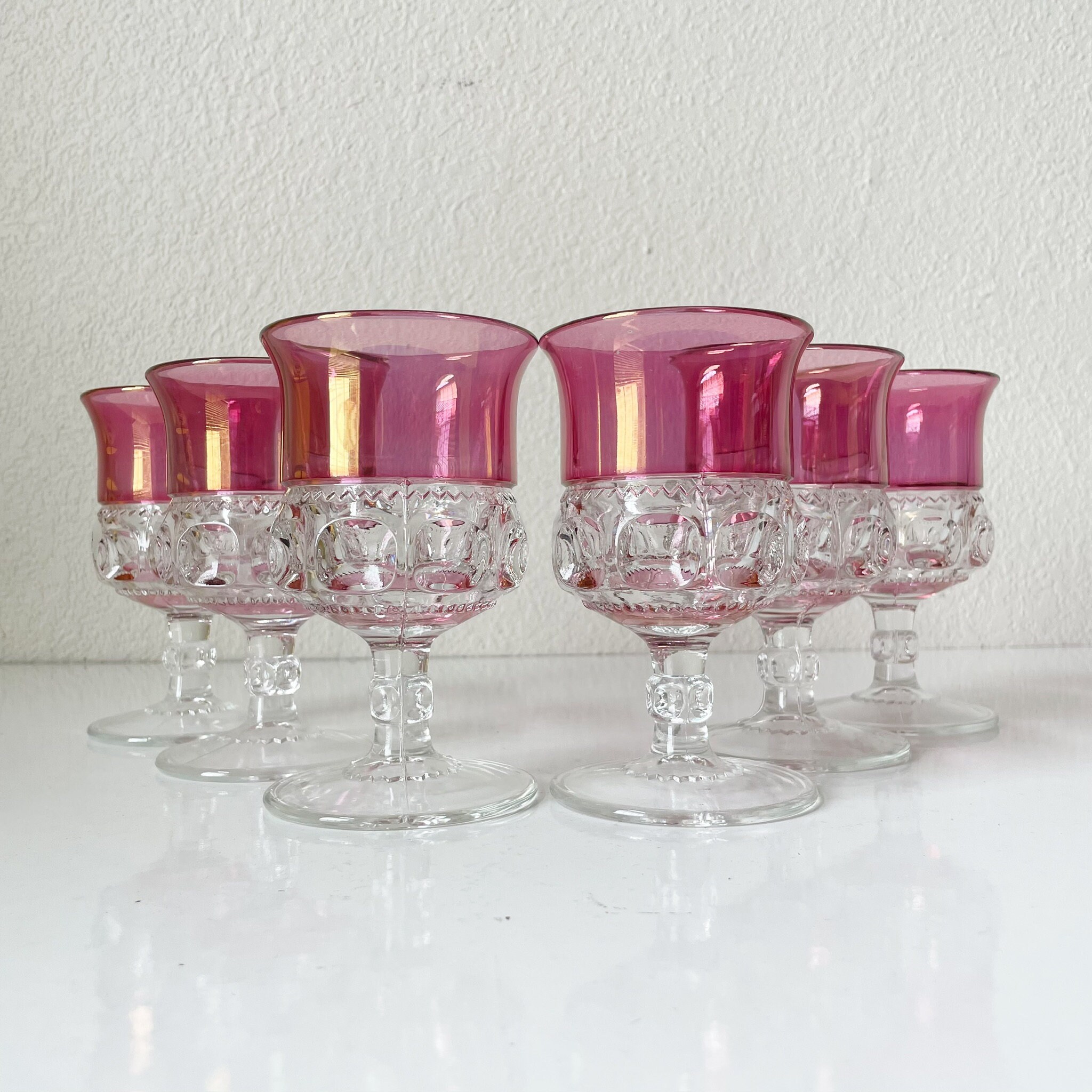Set of 8 Holiday Drinking Glasses - Ruby Lane