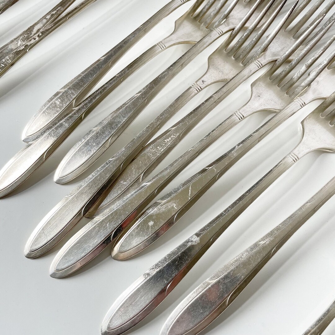47 Piece Oneida Nobility REVEIRE Pattern Silver Plated Etsy