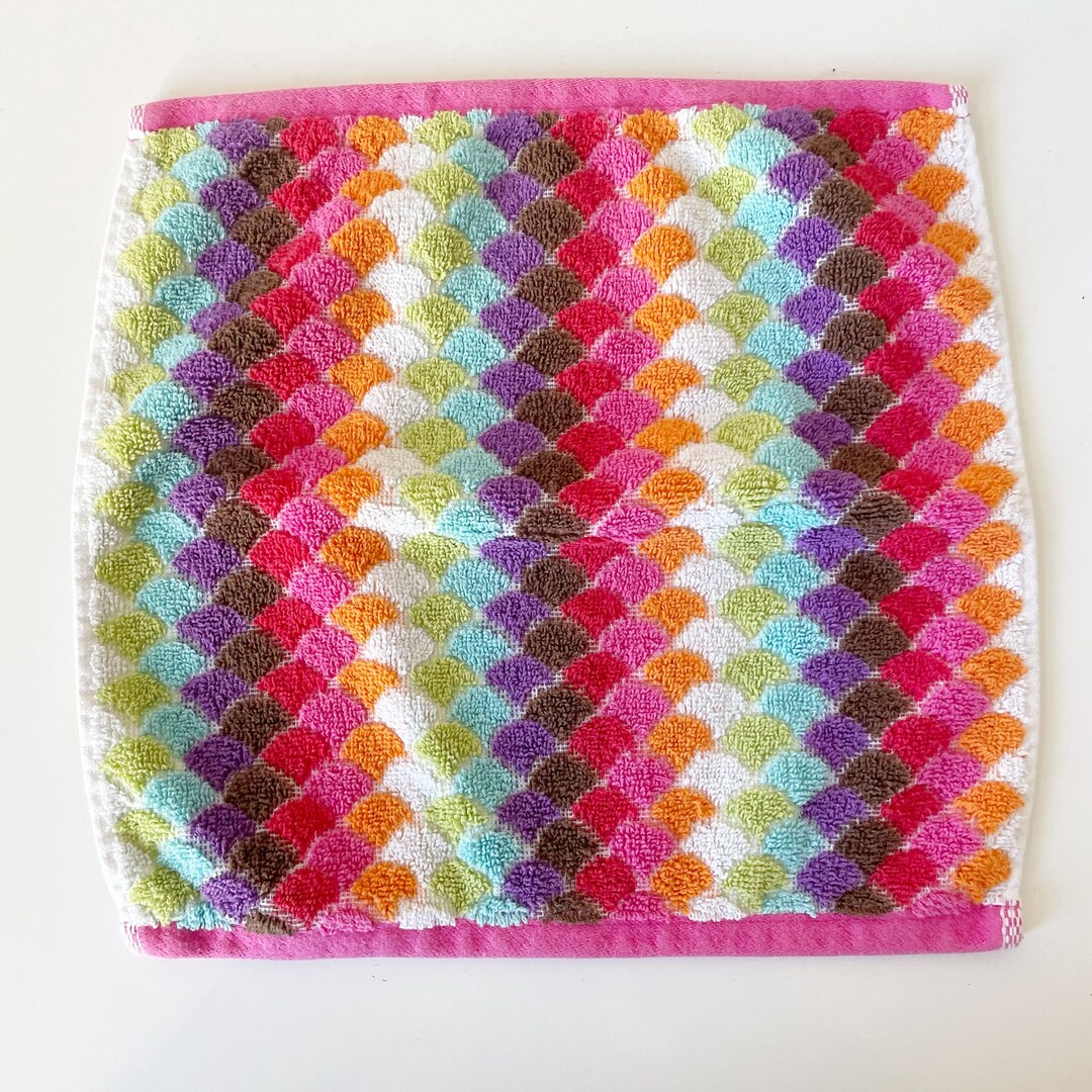 Storehouse Rainbow Washcloth, 100 Cotton Mermaid Scales Washcloth, Multicolor Thick Washcloths