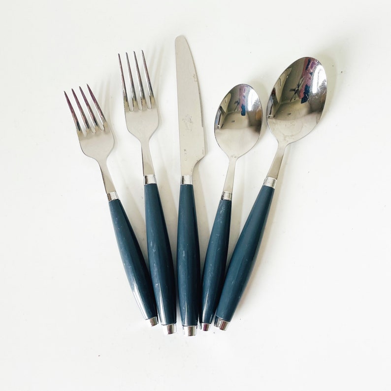 Rainbow Fiesta Stainless Steel Flatware Set by HOMER LAUGHLIN Etsy