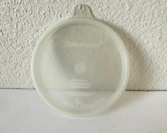 Vintage Tupperware Clear Round Lid #215-53 - 4.5 inch - Sheer Round Replacement Tupperware Lids