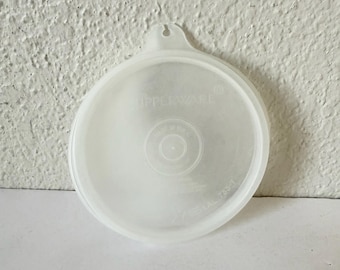 Vintage Tupperware Clear Round Lid #733 - 3.5 inch - Sheer Round Replacement Tupperware Lids