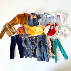 Vintage Barbie Clothing +  Accessories PICK YOUR OWN - 70s 80s Mattel - Jackets Shirts Pants Jeans Tops Blouses Sweaters Ken Doll