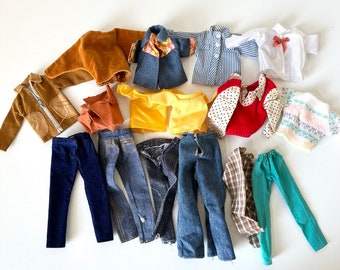 Vintage Barbie Clothing +  Accessories PICK YOUR OWN - 70s 80s Mattel - Jackets Shirts Pants Jeans Tops Blouses Sweaters Ken Doll