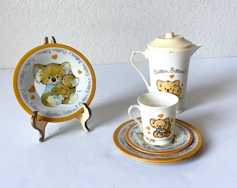 Service à thé vintage pour enfant - Service à thé pour enfant Critter Sitters