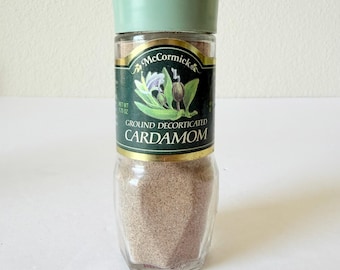 Vintage McCormick CARDAMOM Spice Jar - Vintage McCormick Spice Jars - Vintage Cooking Spices