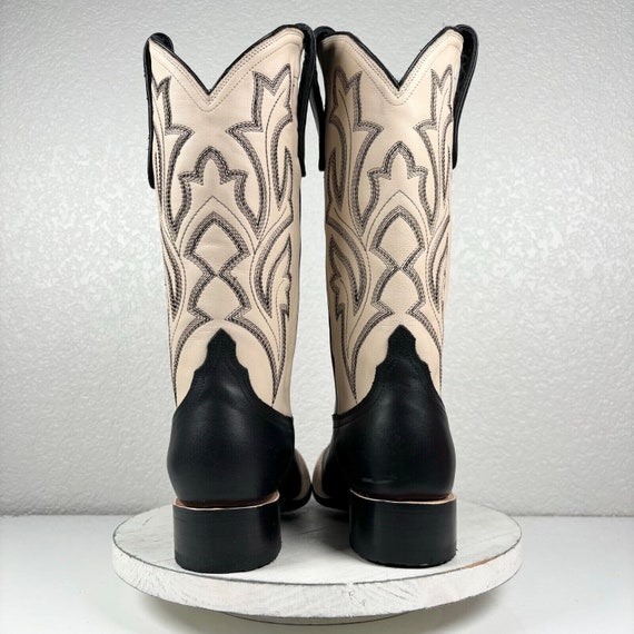 NEW Lane Saratoga Black Square Toe Cowboy Boots W… - image 3