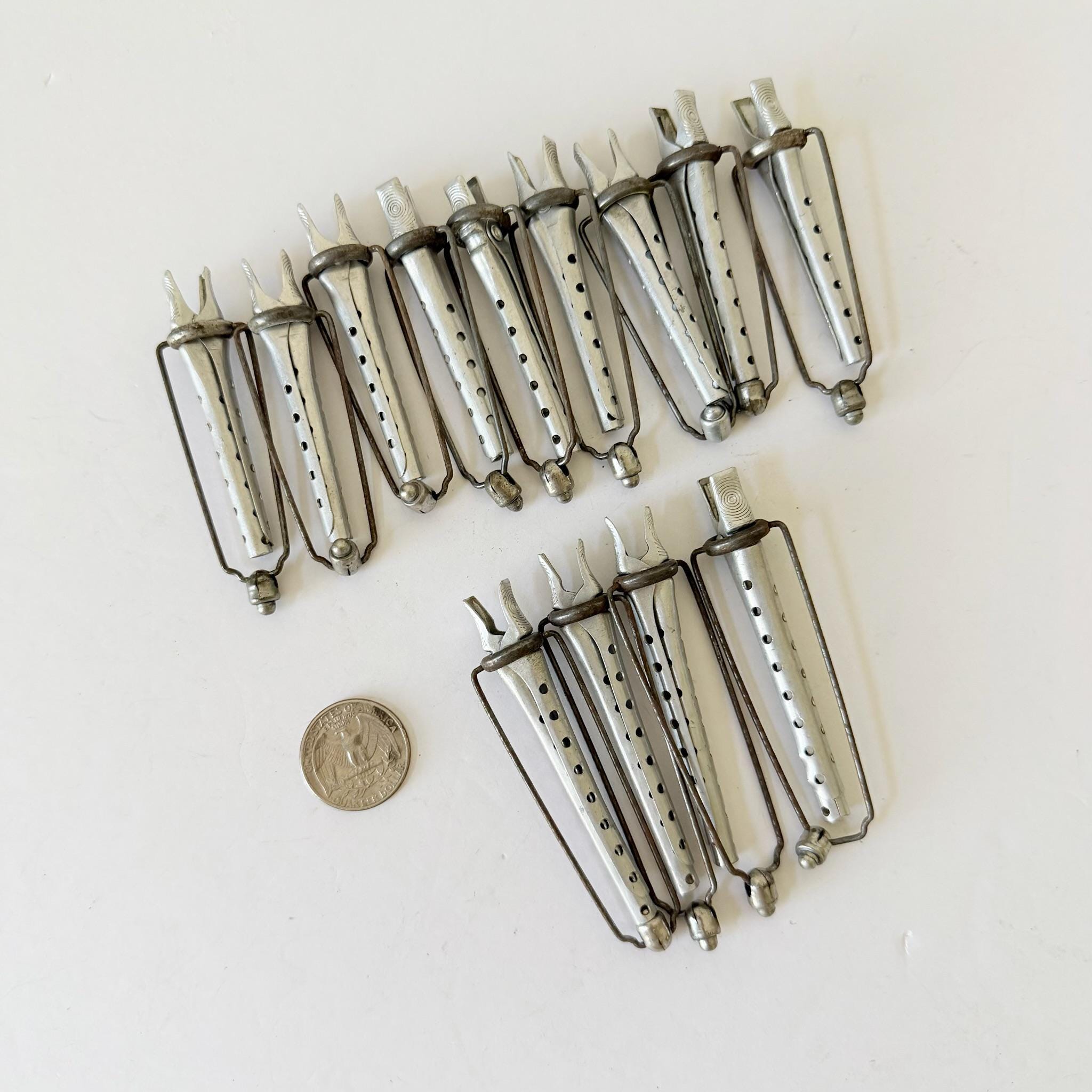 VTG 1996 Goody Fashion Barrette Hair Clips Metal Gold Tone Faux Pearl NOS Lot 4 Vintage Goody Barrettes Indiana Women main image 2