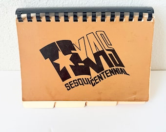 Texas Sesquicentennial Cookbook 1986 - Vintage Community Cookbook - Old Texas cookbook