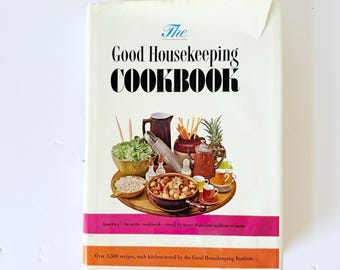 1963 Vintage Good Housekeeping Cookbook with Dust Jacket - Classic Collectible Cookbook - 1960s Old Vintage Recipes,