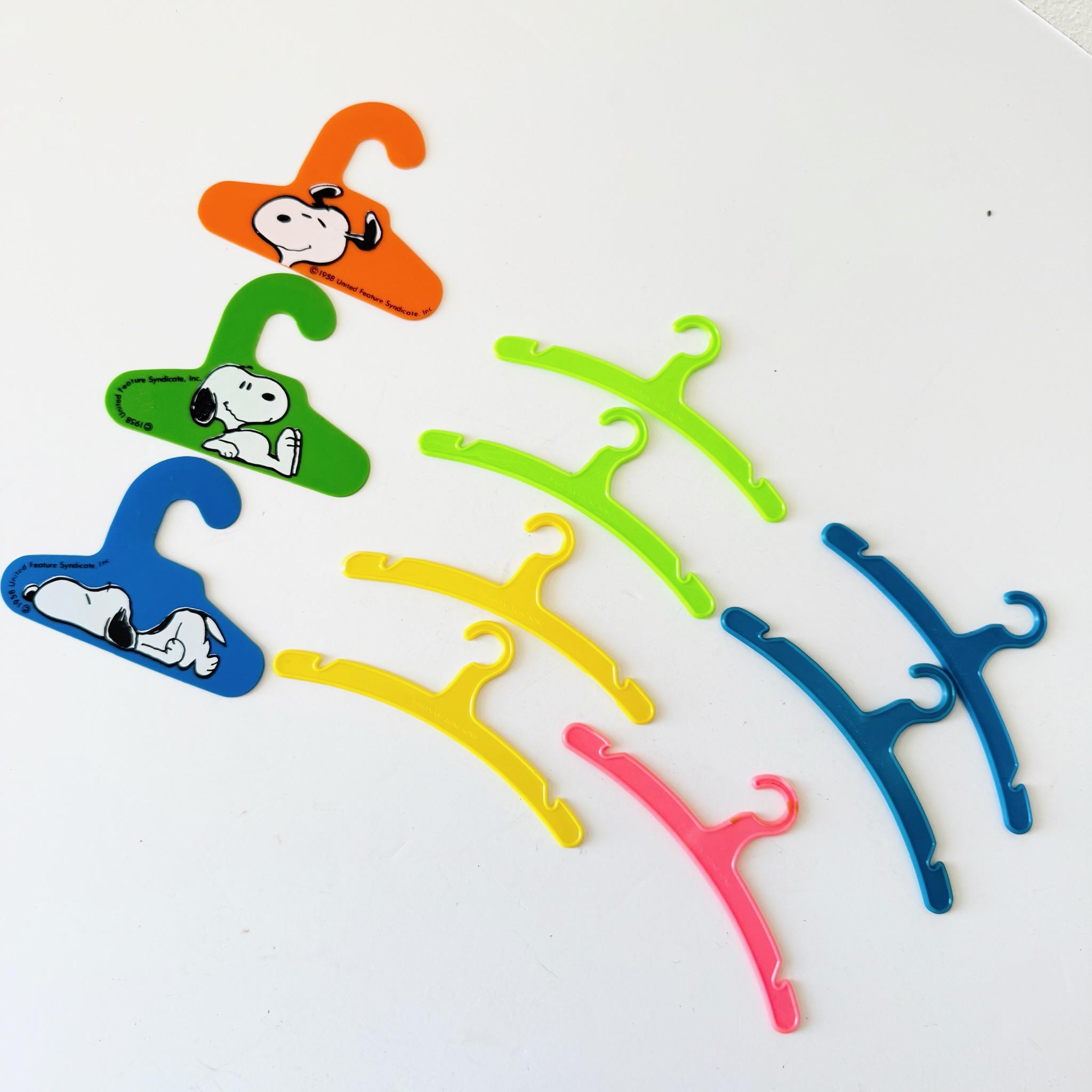 独特の素材 1958 10, of Set Hangers Clothes Snoopy Vintage Snoopy of Set その他