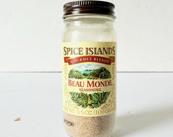 Vintage Old Hickory Smoked Salt Spice Island Jar - New Sealed - Vintage Spice Bottles