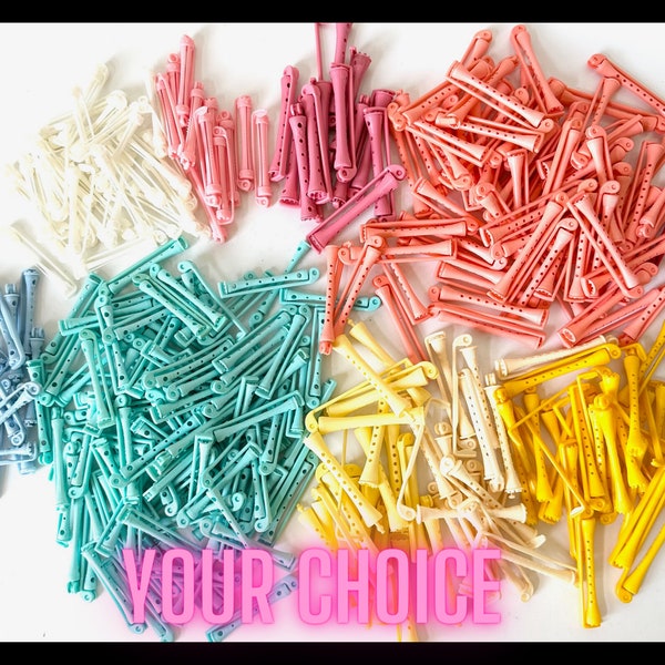 Your Choice - Vintage Swing Arm Perm Rods, Hair Curlers, Plastic Perm Rollers, 90s Vintage hair dresser tools, Permanent curls, Plastic Clip