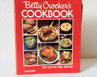 1978 Vintage Betty Crocker's New and Revised Cookbook in Binder Version 2nd Printing - Vintage Betty Crocker's Spiral Cookbook