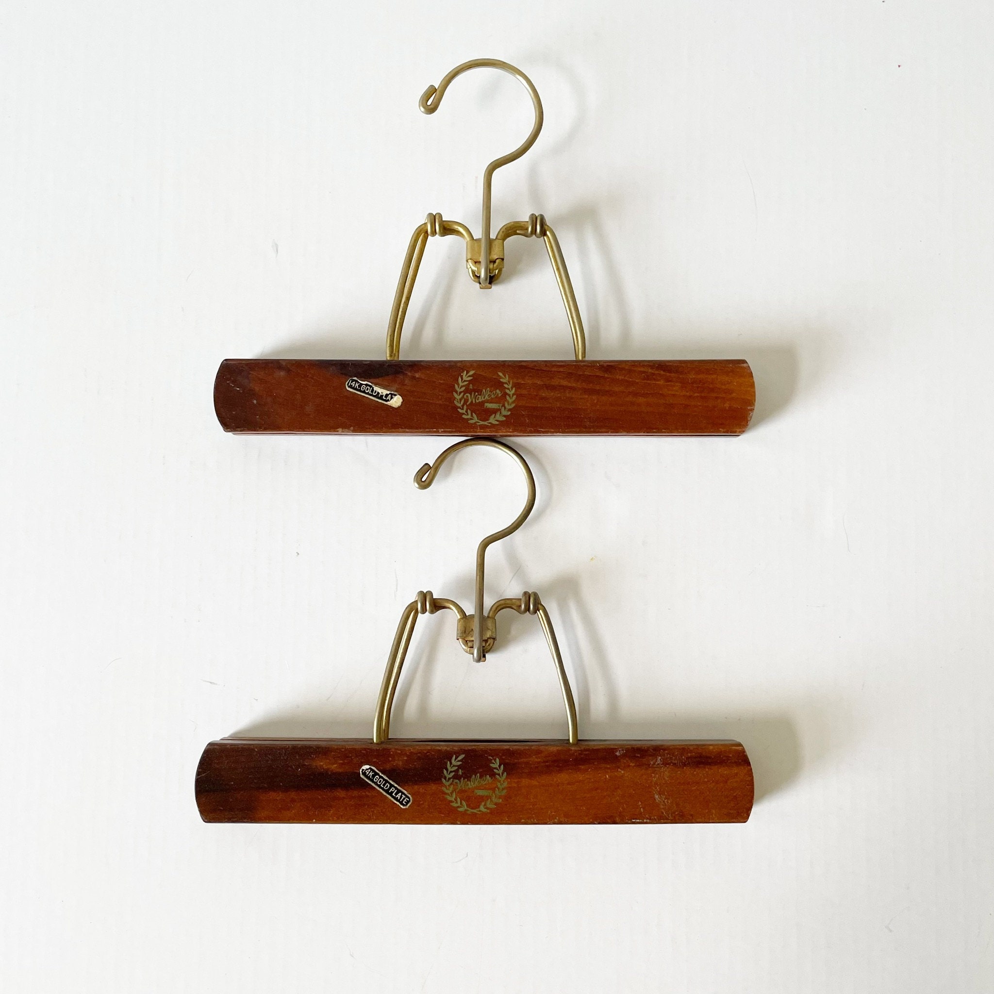 Vintage Wooden Pants Hangers Clamp Style Hangers Farmhouse Etsy