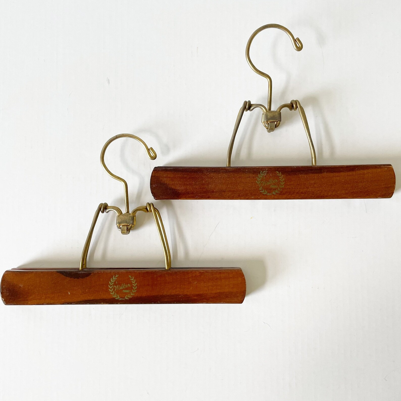 Vintage Wooden Pants Hangers Clamp Style Hangers Farmhouse Etsy