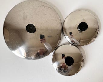 Your Pick - Revere Ware Replacement lids, Stainless Steel Lids to Fit Pots & Pans, Vintage Revere Ware Lids Various Sizes