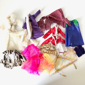 Vintage Barbie Clothing +  Accessories PICK YOUR OWN - 70s 80s Mattel - Night Gowns House Coat Leggings Lingerie Red Pink White Black