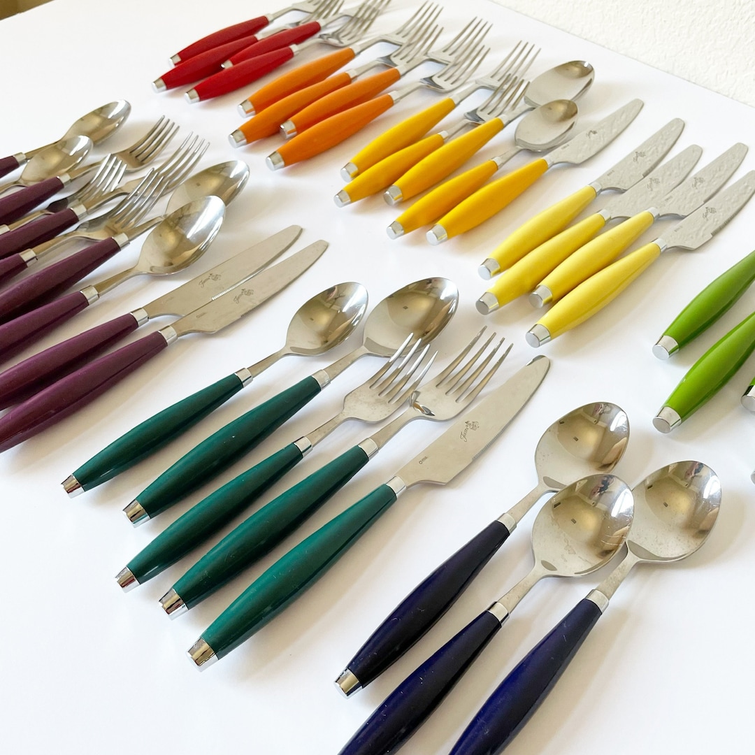 Rainbow Fiesta Stainless Steel Flatware Set by HOMER LAUGHLIN