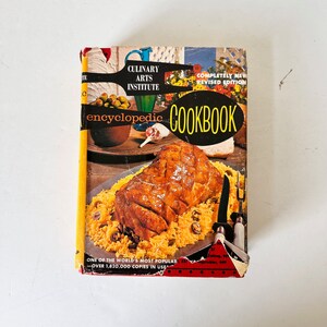 1976 Culinary Arts Institute Encyclopedic Cookbook, Mid Century Modern Hard Cover Cookbook, Old Cookbook Recipes, 1970s Vintage Recipes