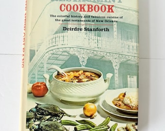 1967 The New Orleans Restaurant Cookbook by Deirdre Stanforth -  Old Mid Century Cookbook Recipes