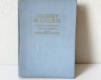 1960's Vintage Cookery in Colour Cookbook - Mid Century Collectible Cookbook - Vintage Recipes