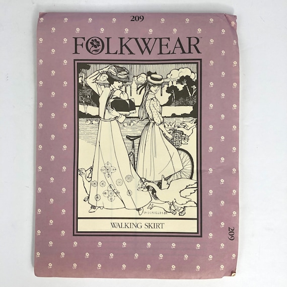 Folkwear Sewing Uncut Pattern 209 Walking Skirt Women's | Etsy